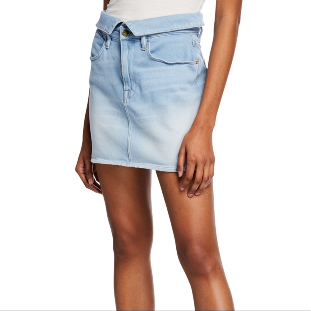 Frame le high cocco mini fold over skirt size 26